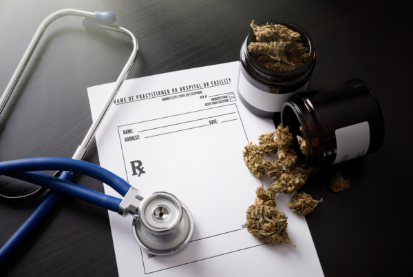 cannabis strains on top of medical papers